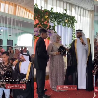 Jauh-jauh Datang, Majikan Kaya dari Arab Saudi Hadir di Pernikahan TKW Ini