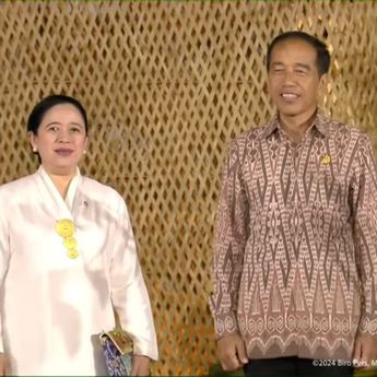 Momen Jokowi Ketemu Puan di Acara Welcoming Dinner WWF Bali