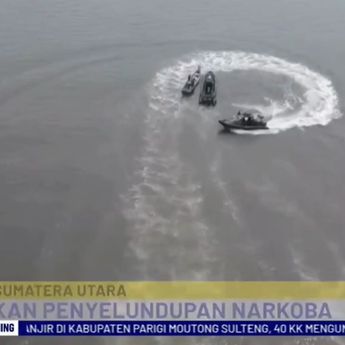 Ditpolairud Tangkap Kurir Narkoba dari Malaysia di Perairan Tanjung Kumpul Asahan