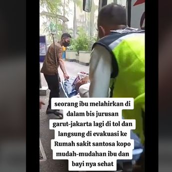 Gercep! Kru Bus dan Petugas Rumah Sakit Bantu Ibu Melahirkan di Dalam Bus