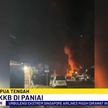 Tebar Teror, KKB Bakar Kios dan Sekolah di Paniai