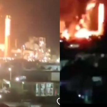 Breaking News! Kilang Pertamina di Balikpapan Terbakar