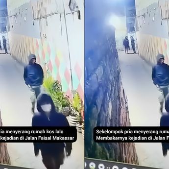 Viral Sekelompok OTK Serang dan Bakar Rumah Kos di Makassar