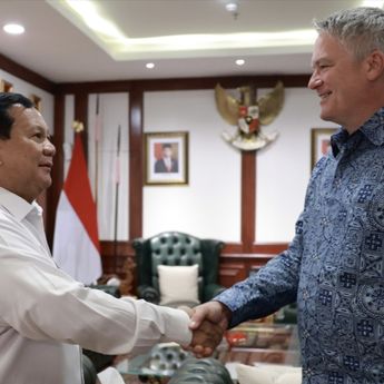 Menhan Prabowo Terima Kunjungan Menko Airlangga dan Sekjen OECD di Kemhan