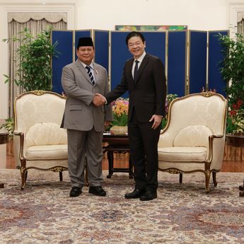 Menhan Prabowo Bertemu PM Singapura Lawrence Wong, Bahas Kerja Sama Pertahanan