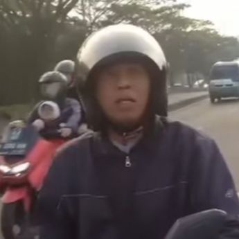 Viral Pengendara Sepeda Motor Ini Marah-marah saat Ditegur Karena Merokok