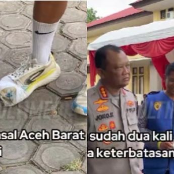 Semangat Membara Pemuda Aceh Barat, Tak Gentar Ikuti Tes Polri dengan Sepatu Koyak