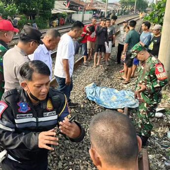 Pria Tertabrak KRL di Bogor Jadi Tontonan Warga