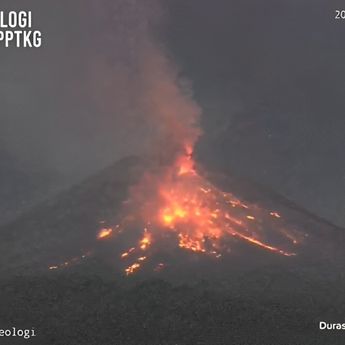 Gunung Merapi Kembali Mengamuk Muntahkan Awan Panas Sampai 1,5Km