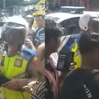 Tak Terima Ditilang, Pemotor Ribut dengan Polisi di Nias