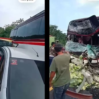 Breaking News! Tabrakan Parah di Tol Cipularang, Bus Primajasa Tabrak Mobil Sayur hingga Ringsek dan Ertiga Tergencet