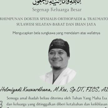 Innalillahi Dokter Helmiyadi Meninggal Dunia