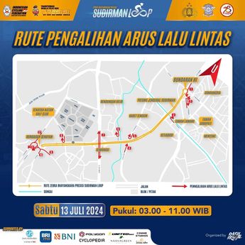 Lomba Balap Sepeda di Jakarta, Jalan Sudirman hingga Thamrin Ditutup dari Jam 3 Pagi hingga 11 Siang