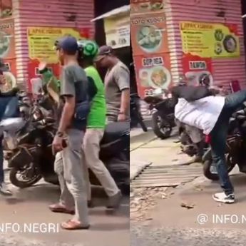 Diduga Telat Bayar Angsuran, Mata Elang Tendang Driver Ojol di Bekasi