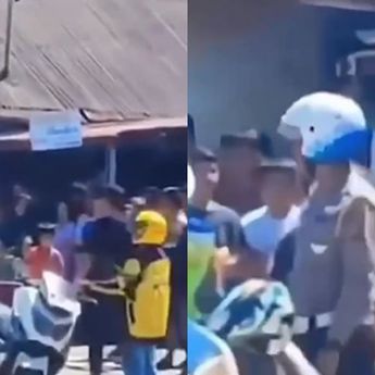 Viral Polisi Tilang Pemotor Tapi Motor Polisi Gak Ada Spion dan Plat Mati 