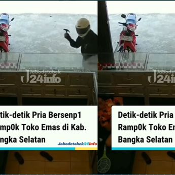 Ngeri! Perampok Bersenpi Mengancam Pemilik Toko Emas, Gasak Perhiasan Ratusan Juta Rupiah