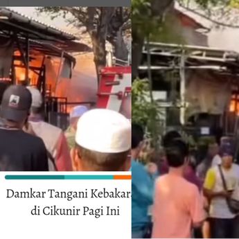 Kebakaran Hebat Melanda Rumah di Cikunir, Sampai Terdengar Ledakan