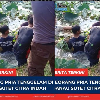 Pria Paruh Baya Tewas Mengenaskan Tenggelam di Danau Sutet