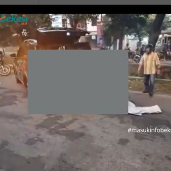 Nahas, Pemuda Tewas Terkapar Usai Ngebut Kendarai Motor di Bekasi