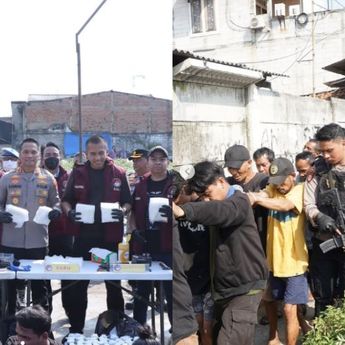 10 Kg Sabu Ditemukan saat Polisi Gerebek Kampung Boncos