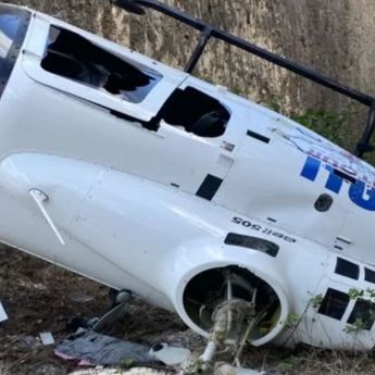 Breaking News! Helikopter Jatuh di Bali Gegara Tali Layangan