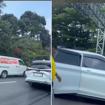 Avanza Putih Hantam Truk, Ringsek Parah di Tol Jagorawi Bikin Macet