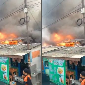 Video Kepanikan Warga Tomang Saat Kebakaran, Damkar Belum Datang