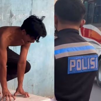 Seorang Pengendara Motor Pura-pura Kesurupan Kucing Saat Mau Ditilang Polisi