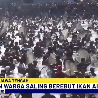 Seru dan Meriah! Ribuan Warga Klaten Rayakan Tradisi Memet Ikan di Desa Gemblegan