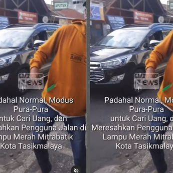 Pemuda Sehat Berakting Cacat Kena Stroke Demi Uang, Ngemis Gak Kasih Pukul Mobil