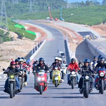 Momen Jokowi Konvoi Motor Bareng Raffi Ahmad dan Anggota Prediksi di IKN