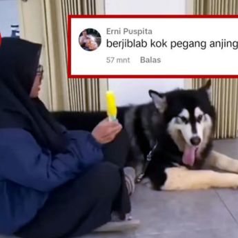 Geger Wanita Berjilbab Bersama Anjing Tuai Pro Kontra