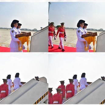 Momen Kirab Pengembalian Bendera Pusaka dari IKN ke Monas