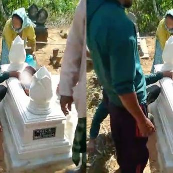 Viral! Bocah Terperosok ke dalam Makam saat Main