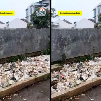 Miris! Video Penampakan Sampah Menumpuk Kali di Kantor Walikota Depok