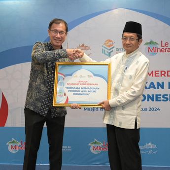 Dukung Produk Asli Dalam Negeri, Masjid Istiqlal Gandeng Le Minerale 