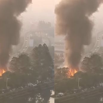 Penyebab Kebakaran Samping Tol Wiyono Bikin Geleng-geleng