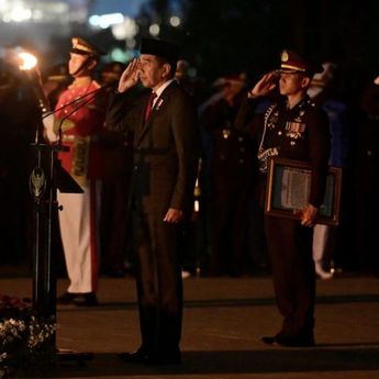 Momen Jokowi Pimpin Renungan Suci di IKN tadi Malam