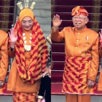 Wapres Tiba di Istana Merdeka dengan Gaya Adat Pontianak untuk HUT ke-79 RI