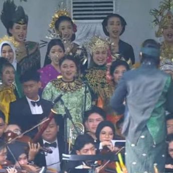 Musik Meriah Gita Bahana Nusantara Warnai Upacara HUT Ke-79 RI di Istana Merdeka