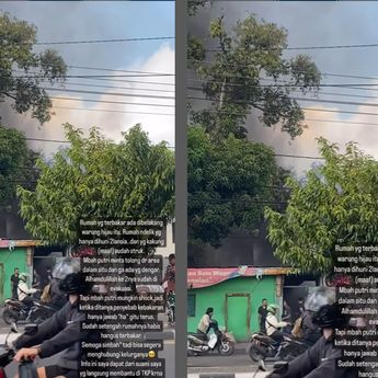 Kebakaran Mengerikan Membakar Rumah Mbah Putri di Jalan Laksda Adisutjipto