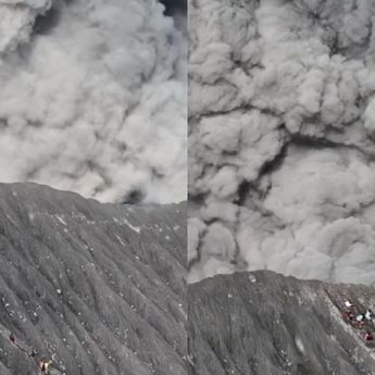 Geger! Detik-detik Pendaki Gunung Dukono Berlari Saat Kawah Tiba-tiba Erupsi