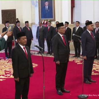 Sah! Jokowi Lantik 3 Menteri dan 1 Wamen Baru