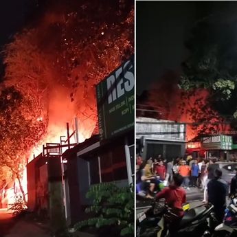 Kebakaran Mengerikan Terjadi di Kawasan Kalimulya Depok