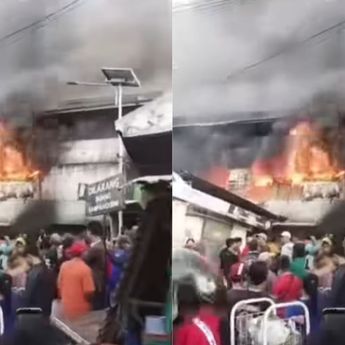 Pasar Sidoarjo Terbakar Hebat: Api Belum Padam Setelah 4 Jam, 8 Mobil Pemadam Dikerahkan