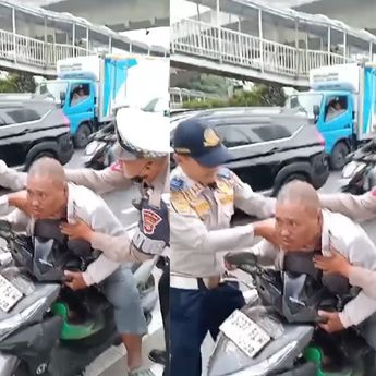 Video Driver Ojol Lemas Pingsan, Polantas dan Petugas Dishub Sigap Lakukan Pertolongan