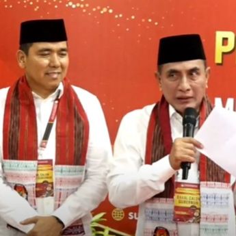 Edy Rahmayadi dan Hasan Basri Resmi Mendaftar di KPUD Sumut