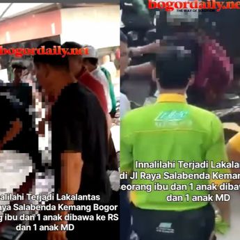 Kecelakaan Mengerikan Seorang Ibu dan 2 Balita Terlindas Truk