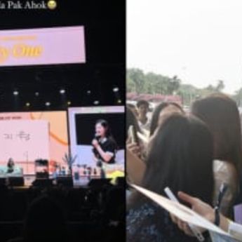 Buat Geger, Ahok Keciduk Nonton Fanmeeting Kim Ji Won di Jakarta