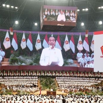 Jokowi di Rapimnas Gerindra: Rasanya, Malam Ini Saya Senang dan Gembira Banget